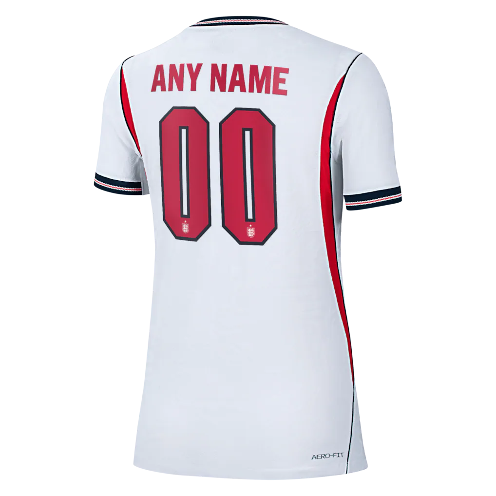 England National Team Nike Women's 2026 Home Match Authentic Custom Jersey - White
