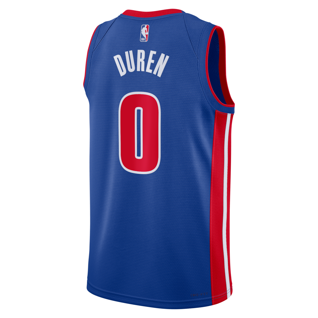 Jalen Duren Detroit Pistons Nike Unisex Swingman Jersey - Icon Edition - Blue