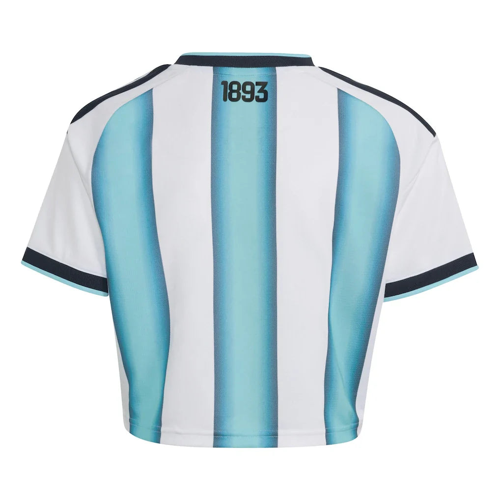 Argentina National Team adidas Women's  Home 2022 Winners Cropped Replica Jersey - White