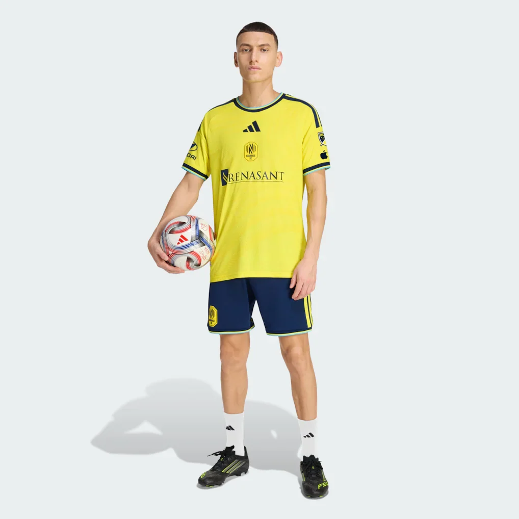 Nashville SC adidas 2026 The Reverb Kit On-Field Authentic Patch Jersey - Yellow