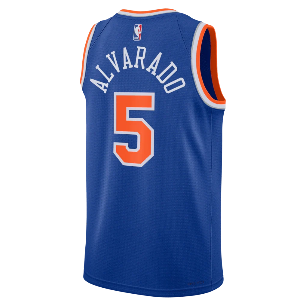 José Alvarado New York Knicks Nike Unisex Swingman Jersey - Icon Edition - Blue