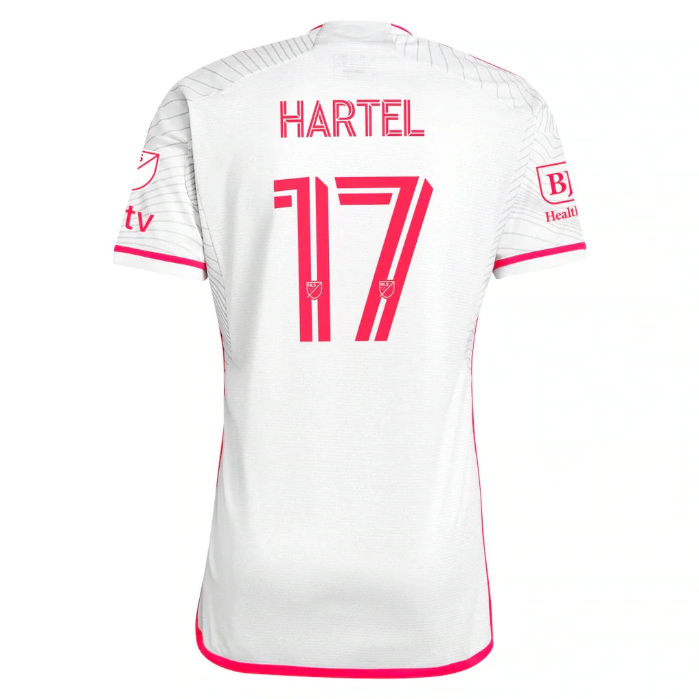 Marcel Hartel St. Louis City SC adidas 2024 The Confluence Kit Authentic Player Jersey - White
