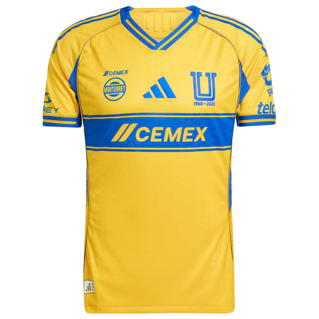 Tigres UANL adidas 2025/26 Home Authentic Jersey - Gold