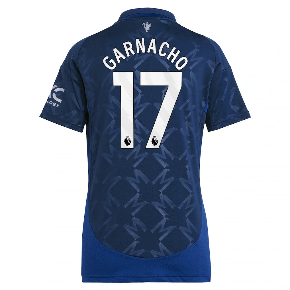 Alejandro Garnacho Manchester United adidas Women's 2024/25 Away Replica Player Jersey - Navy