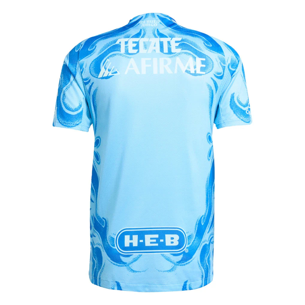 Tigres UANL adidas 2025/26 Away Authentic Jersey - Blue