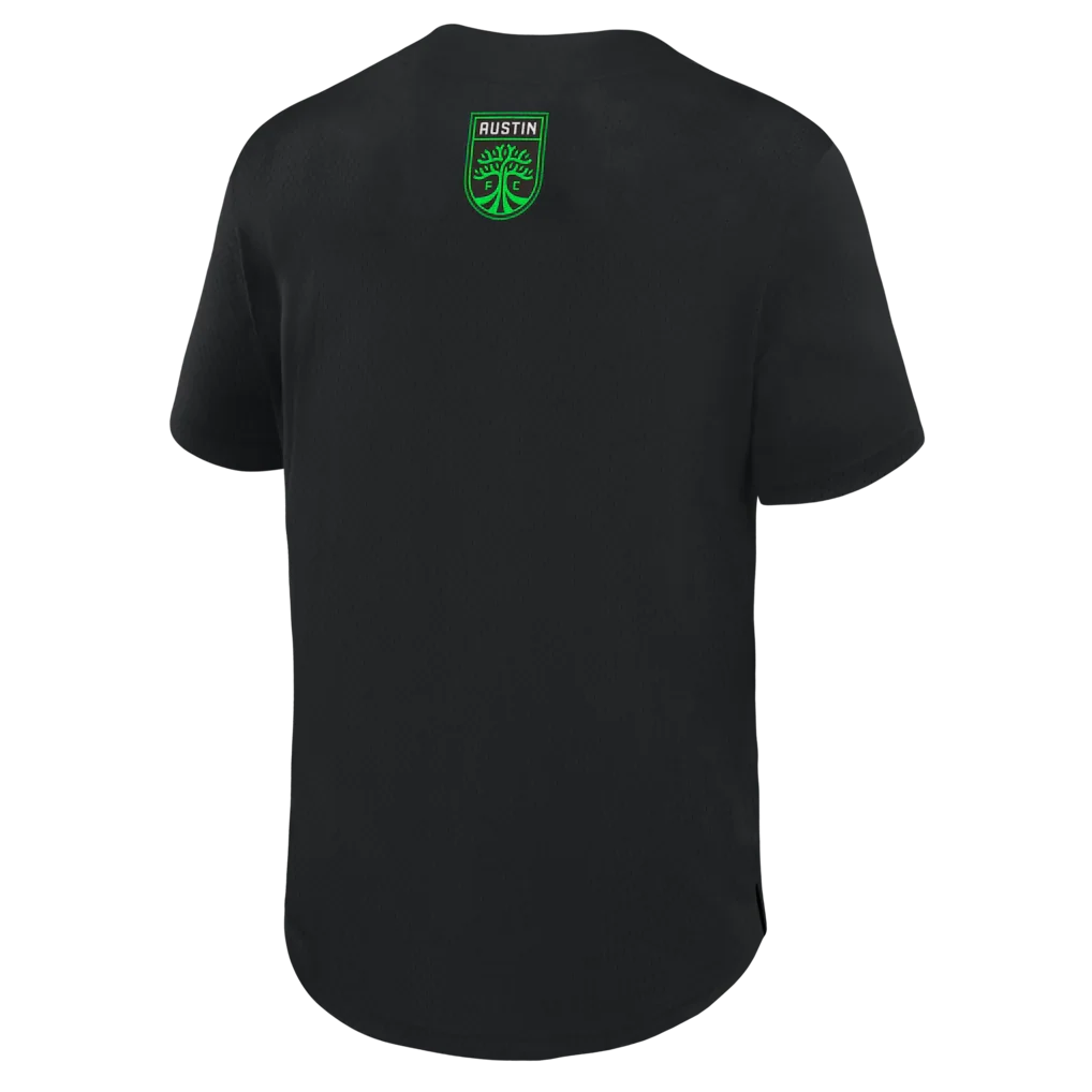 Austin FC Fanatics Maximum Intensity Button-Up Jersey  - Black