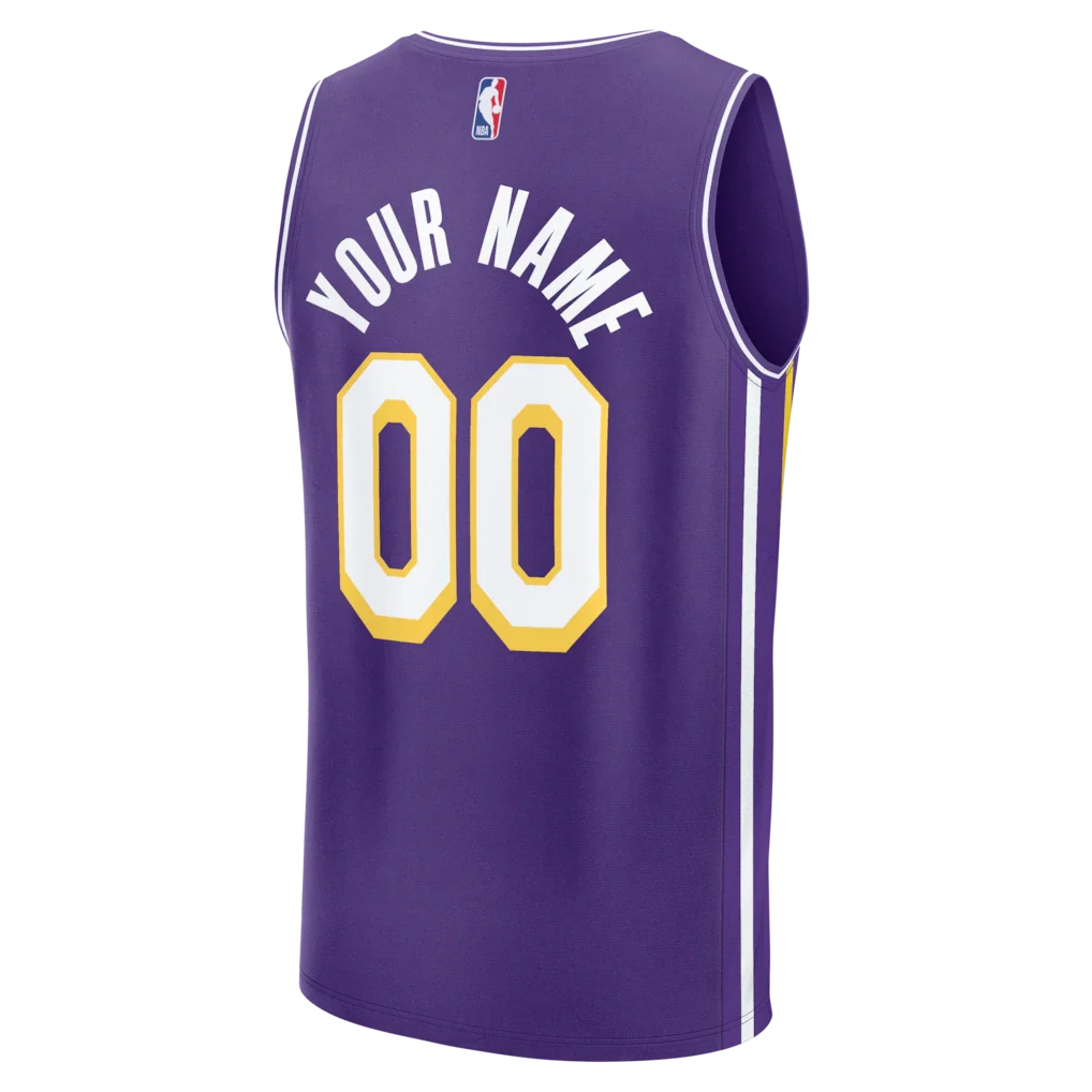 Los Angeles Lakers Fanatics Fast Break Custom Jersey - Icon Edition - Purple