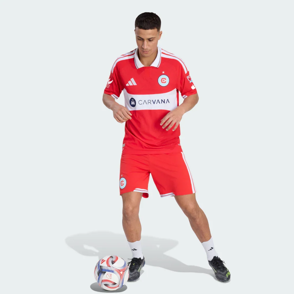 Chicago Fire adidas 2026 Forever Red On-Field Authentic Patch Jersey - Red