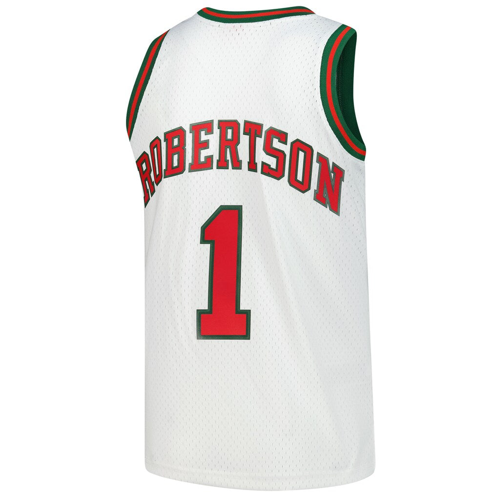 Oscar Robertson Milwaukee Bucks Mitchell & Ness Hardwood Classics Swingman Jersey - White