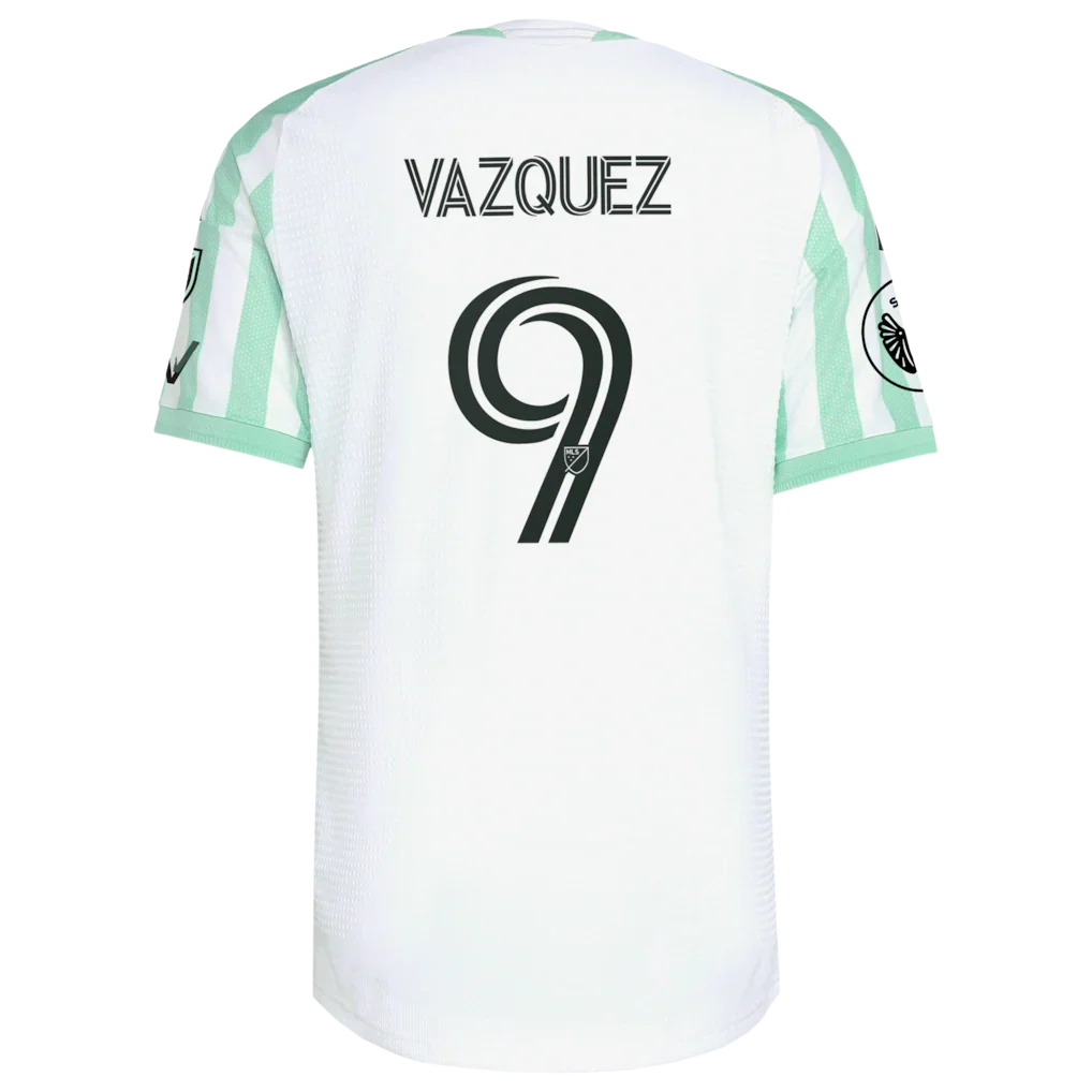 Brandon Vazquez Austin FC adidas  2026 The Rooted Kit On-Field Authentic Patch Jersey - White