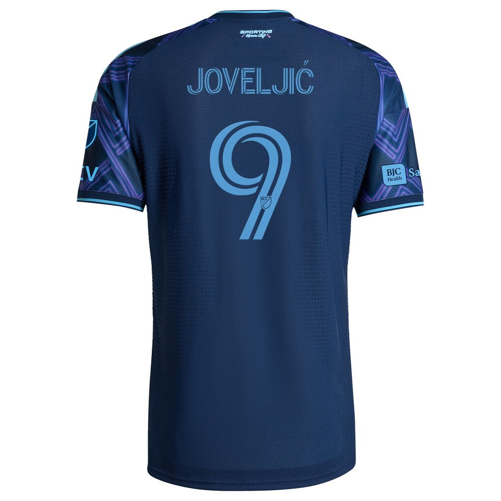 Dejan Joveljic Sporting Kansas City adidas 2026 The 18th & Vine Kit On-Field Authentic Patch Jersey - Blue
