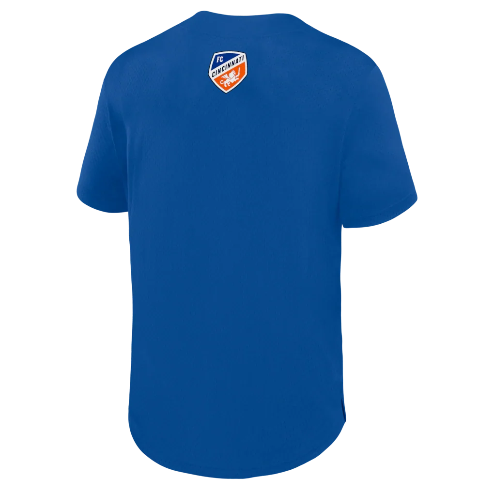 FC Cincinnati Fanatics Maximum Intensity Button-Up Jersey  - Blue