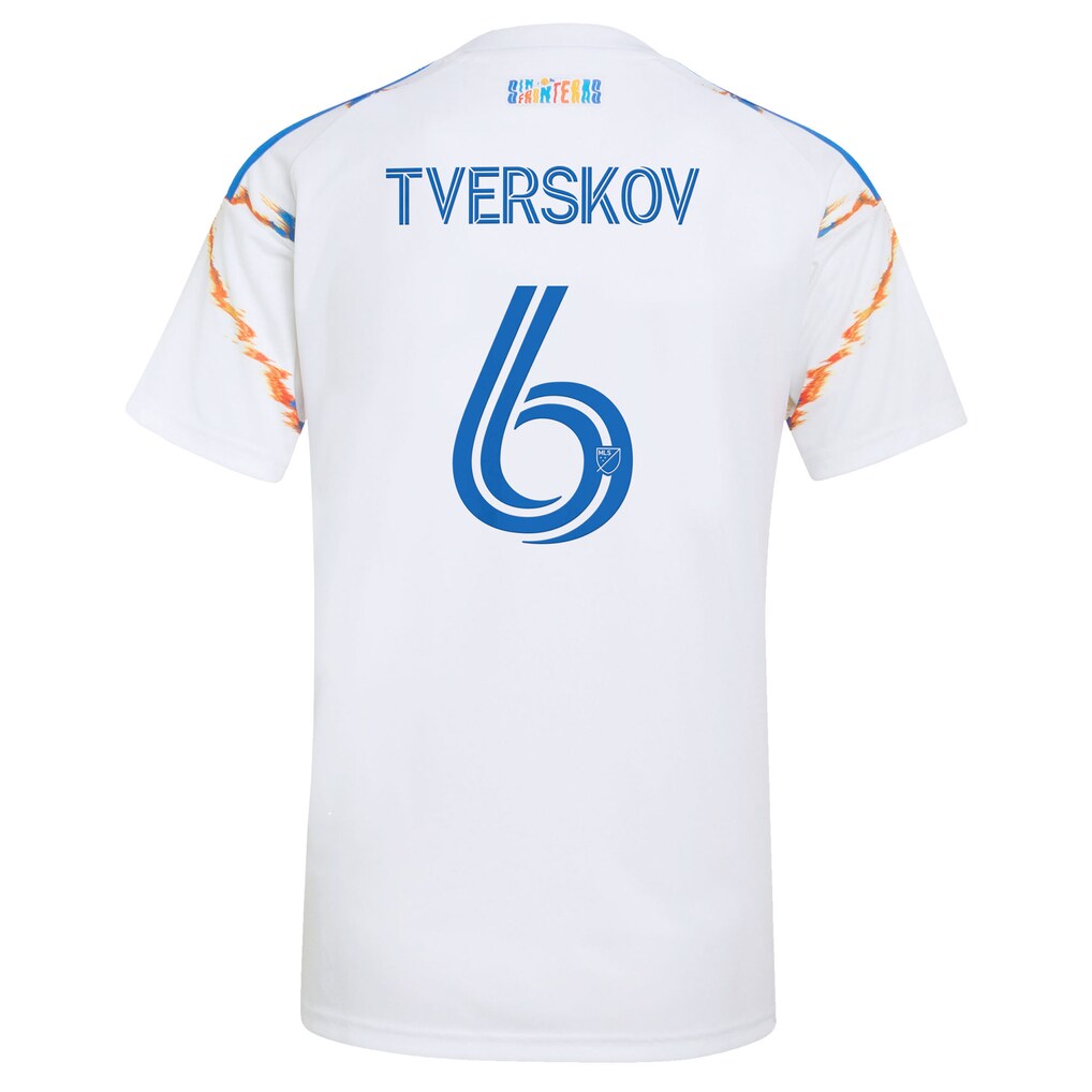 Jeppe Tverskov San Diego FC adidas Women's 2026 Celebration of Unprecedented Unity Kit Replica Jersey - White