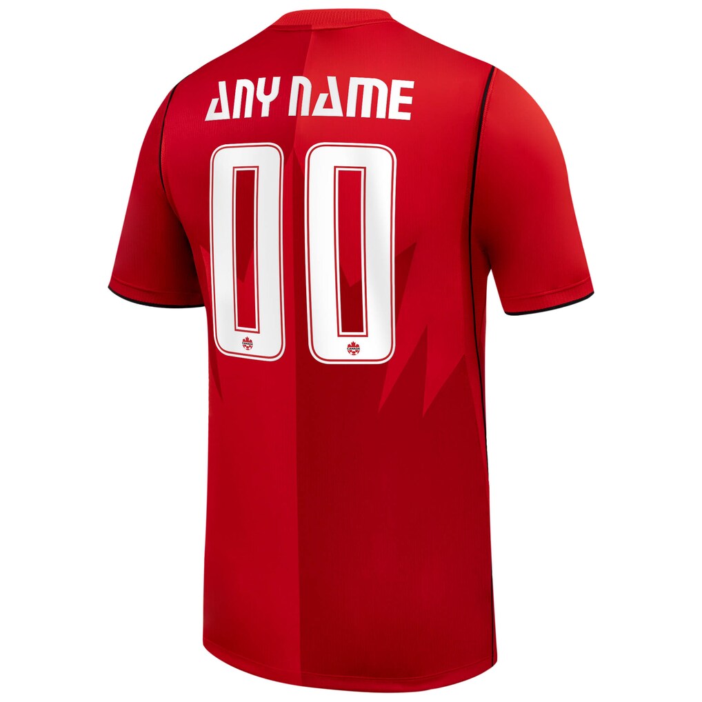 Canada Soccer Nike 2026 Home Stadium Replica Custom Jersey - Red
