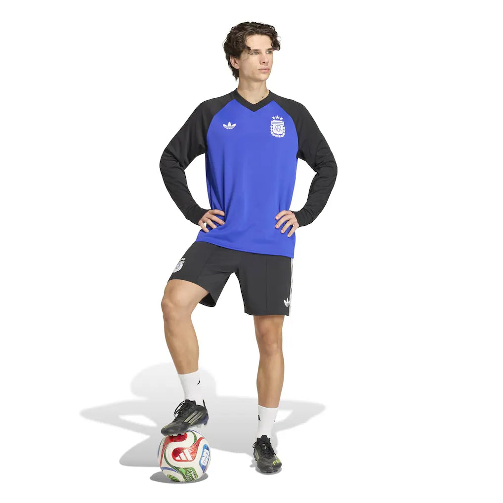 Argentina National Team adidas 2026 Long Sleeve Pre-Match Top - Blue