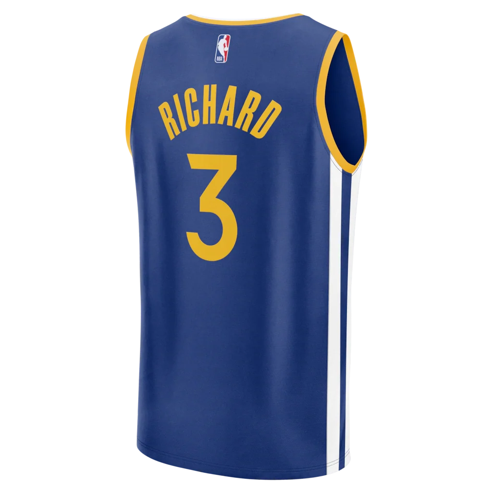 Will Richard Golden State Warriors Fanatics Fast Break Replica Jersey - Blue - Icon Edition