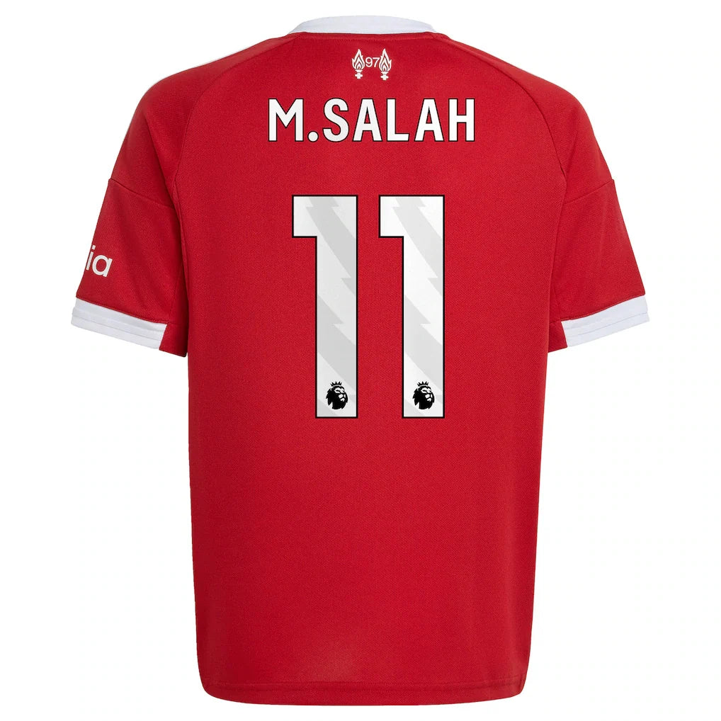 Mohamed Salah Liverpool adidas Youth 2025/26 Home Replica Jersey - Red