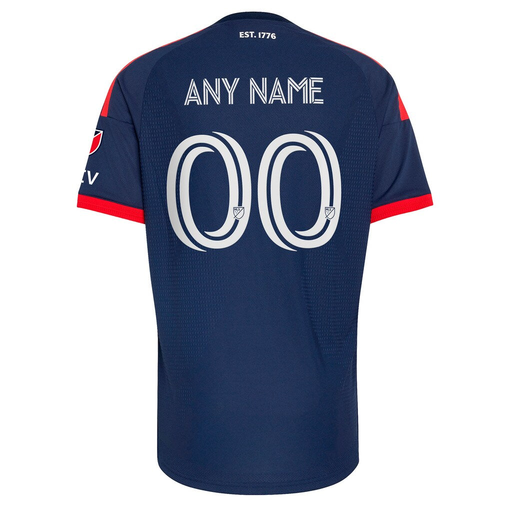 New England Revolution adidas  2026 Independence Day On-Field Authentic Patch Custom Jersey - Blue