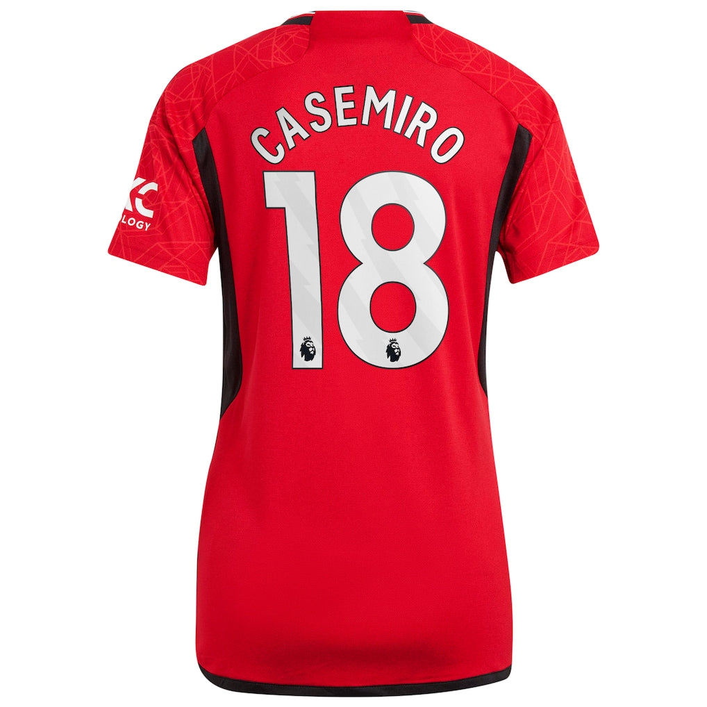 Casemiro Manchester United adidas Women's 2023/24 Home Replica Player Jersey - Red