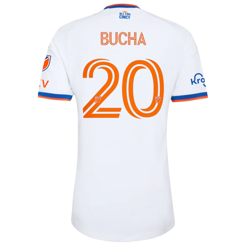 Pavel Bucha FC Cincinnati adidas 2026 The Seven Hills Kit On-Field Authentic Patch Jersey - White