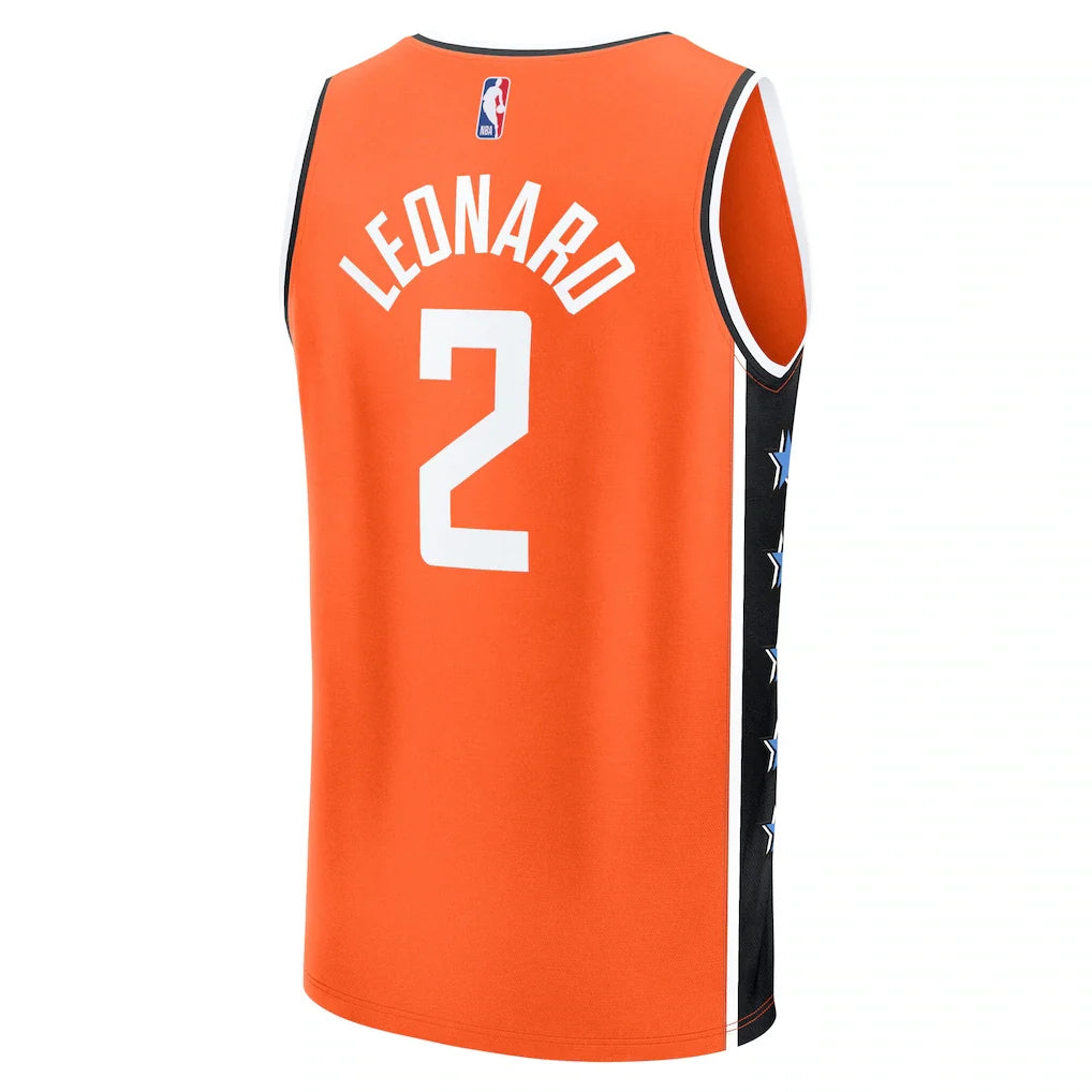 Kawhi Leonard LA Clippers Fanatics 2025/26 City Edition Fast Break Jersey - Orange