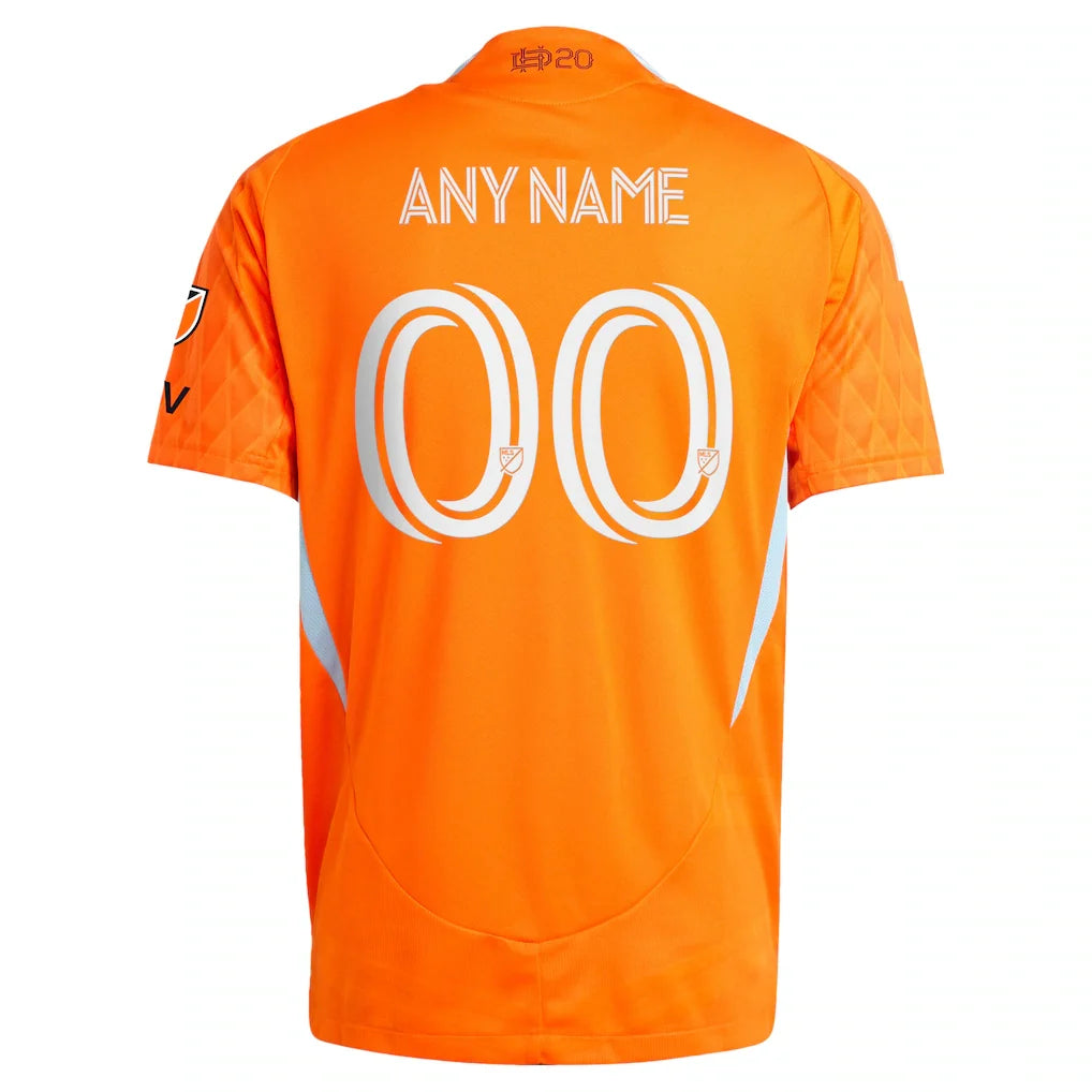 Houston Dynamo FC adidas 2025 Season 20 On-Field Authentic Custom Jersey - Orange