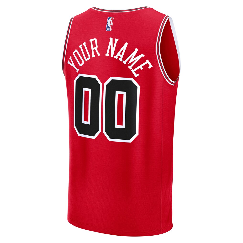 Chicago Bulls Fanatics Fast Break Custom Jersey - Icon Edition - Red