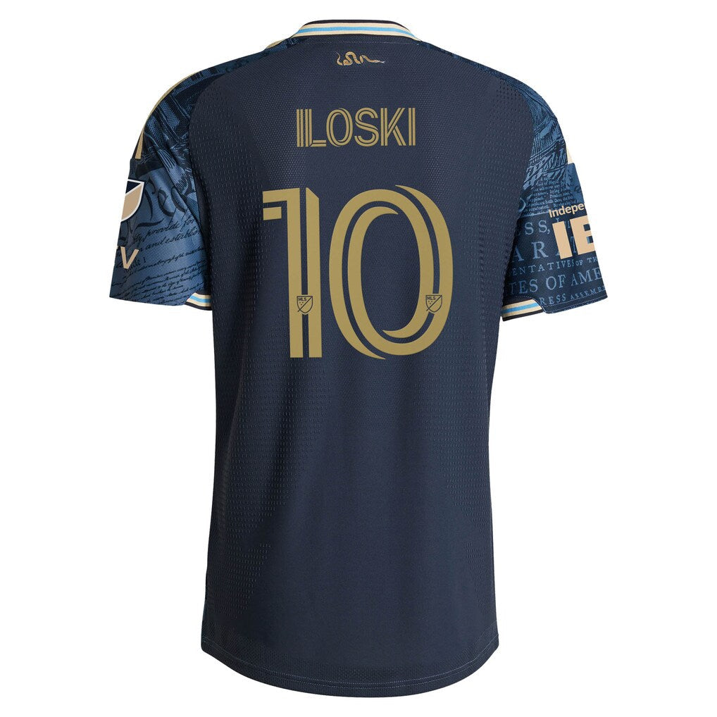 Milan Iloski Philadelphia Union adidas 2026 1776 Kit On-Field Authentic Patch Jersey - Navy