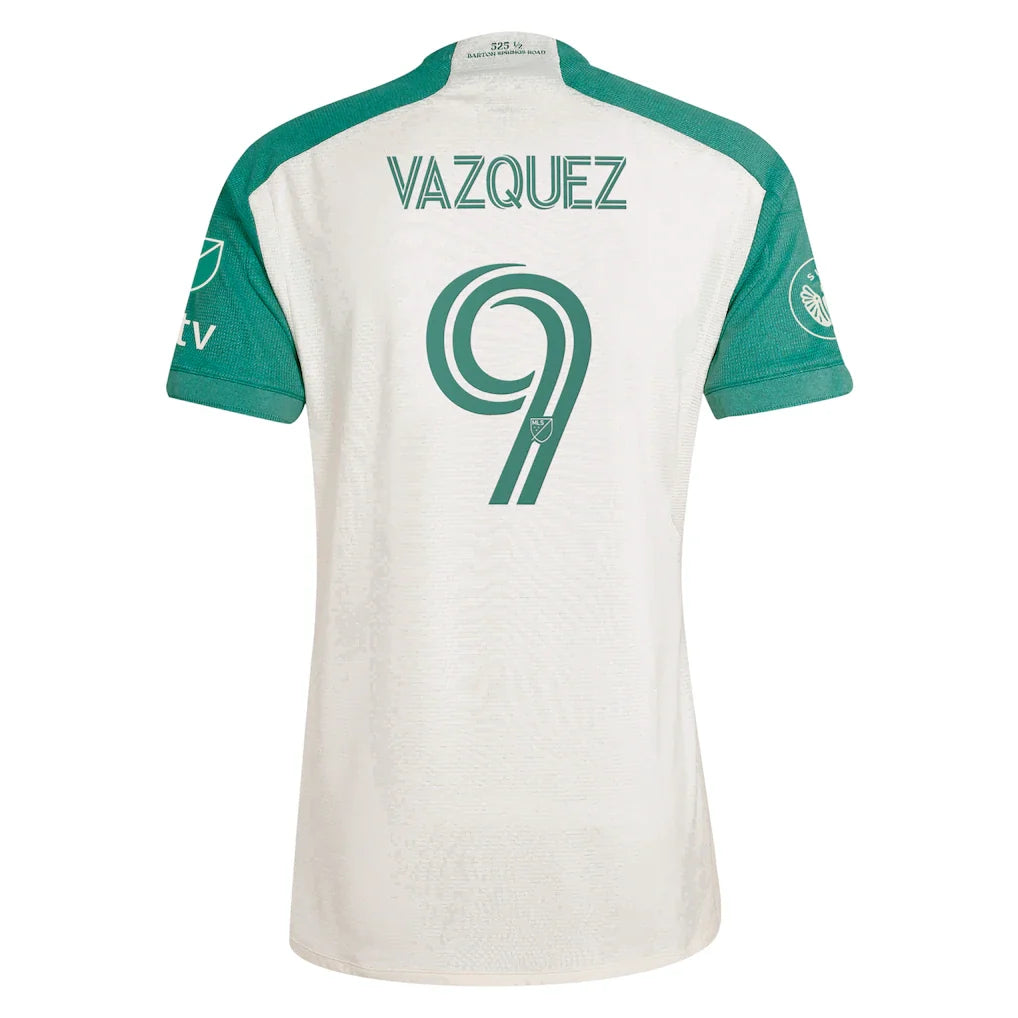 Brandon Vazquez Austin FC adidas 2024 The Armadillo Kit Authentic Player Jersey - Tan