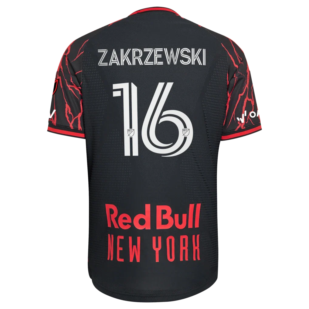 Julian Hall New York Red Bulls adidas 2026 The Rooted Kit On-Field Authentic Patch Jersey - Black
