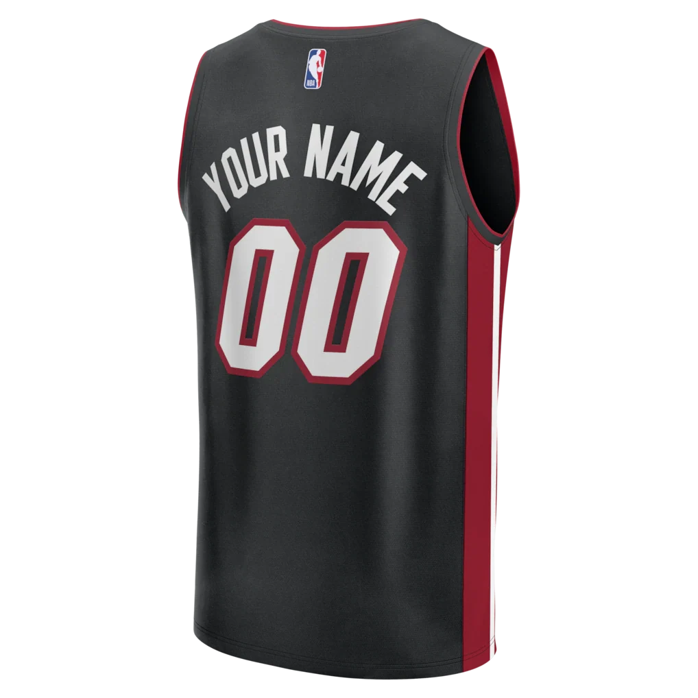 Miami Heat Fanatics Fast Break Custom Jersey - Icon Edition - Black