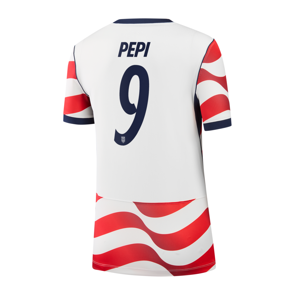 Ricardo Pepi USMNT Nike Women's 2026 Home Stadium Replica Jersey - White