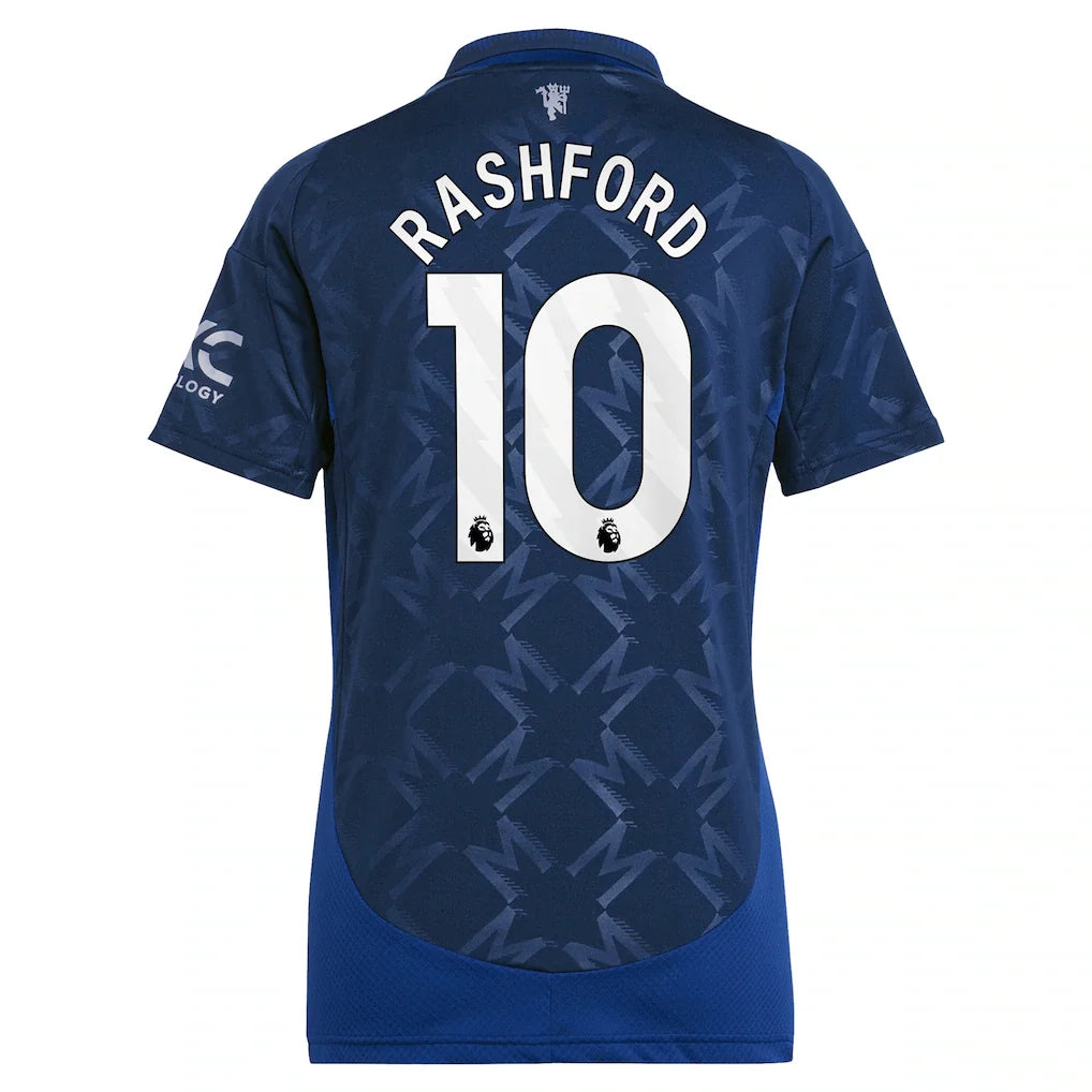 Marcus Rashford Manchester United adidas Women's 2024/25 Away Replica Player Jersey - Navy