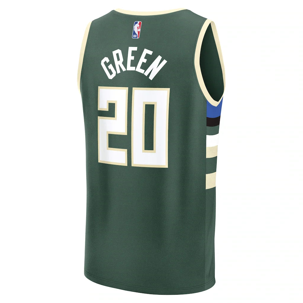 A.J. Green Milwaukee Bucks Fanatics Fast Break Replica Player Jersey - Icon Edition - Hunter Green