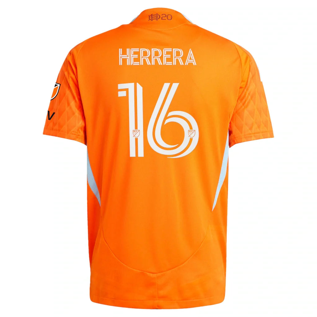 Héctor Herrera Houston Dynamo FC adidas 2025 Season 20 On-Field Authentic Jersey - Orange