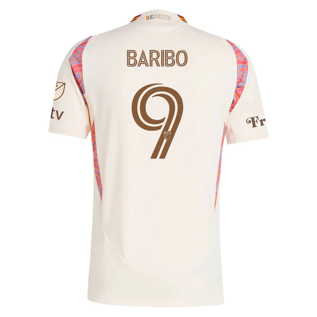 Tai Baribo D.C. United adidas 2025 The Soul Kit On-Field Authentic Jersey - Natural