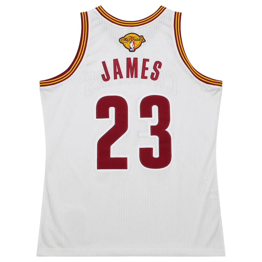LeBron James Cleveland Cavaliers Mitchell & Ness 2015/16 Hardwood Classics Authentic Jersey - White