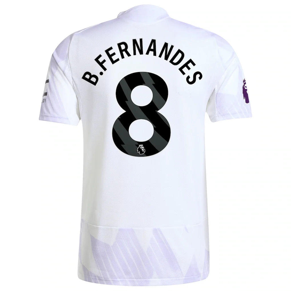 Bruno Fernandes Manchester United adidas 2025/26 Away Authentic Player Jersey - White