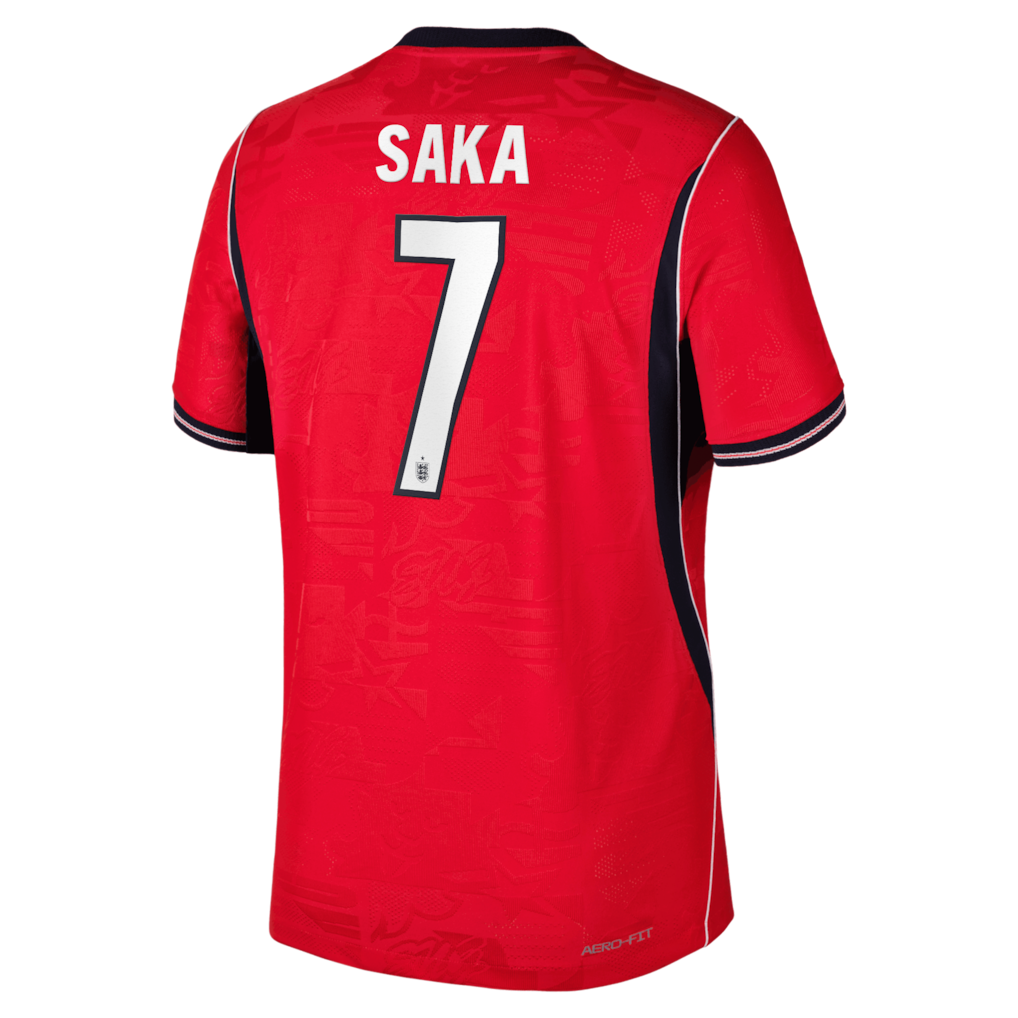 Bukayo Saka England National Team Nike 2026 Away Match Authentic Jersey - Red
