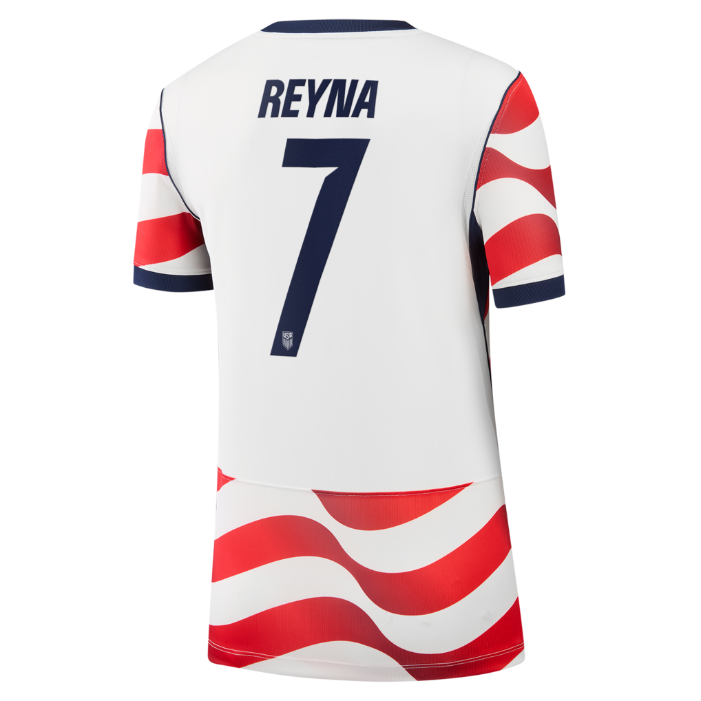 Giovanni Reyna USMNT Nike Women's 2026 Home Stadium Replica Jersey - White