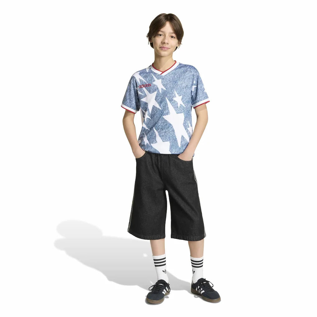 adidas Youth  USA 1994 Denim Graphic Fashion Jersey - Blue