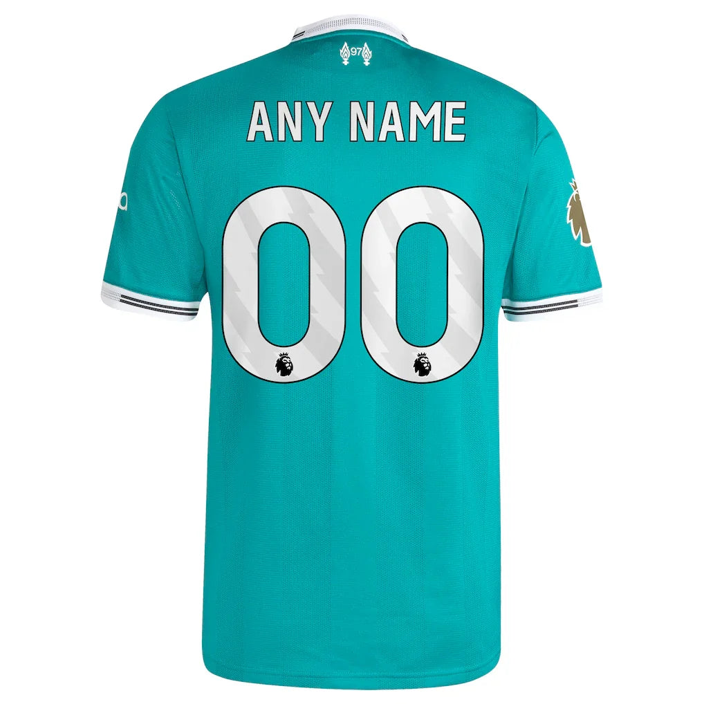 Liverpool adidas 2025/26 Third Authentic Custom Jersey - Green