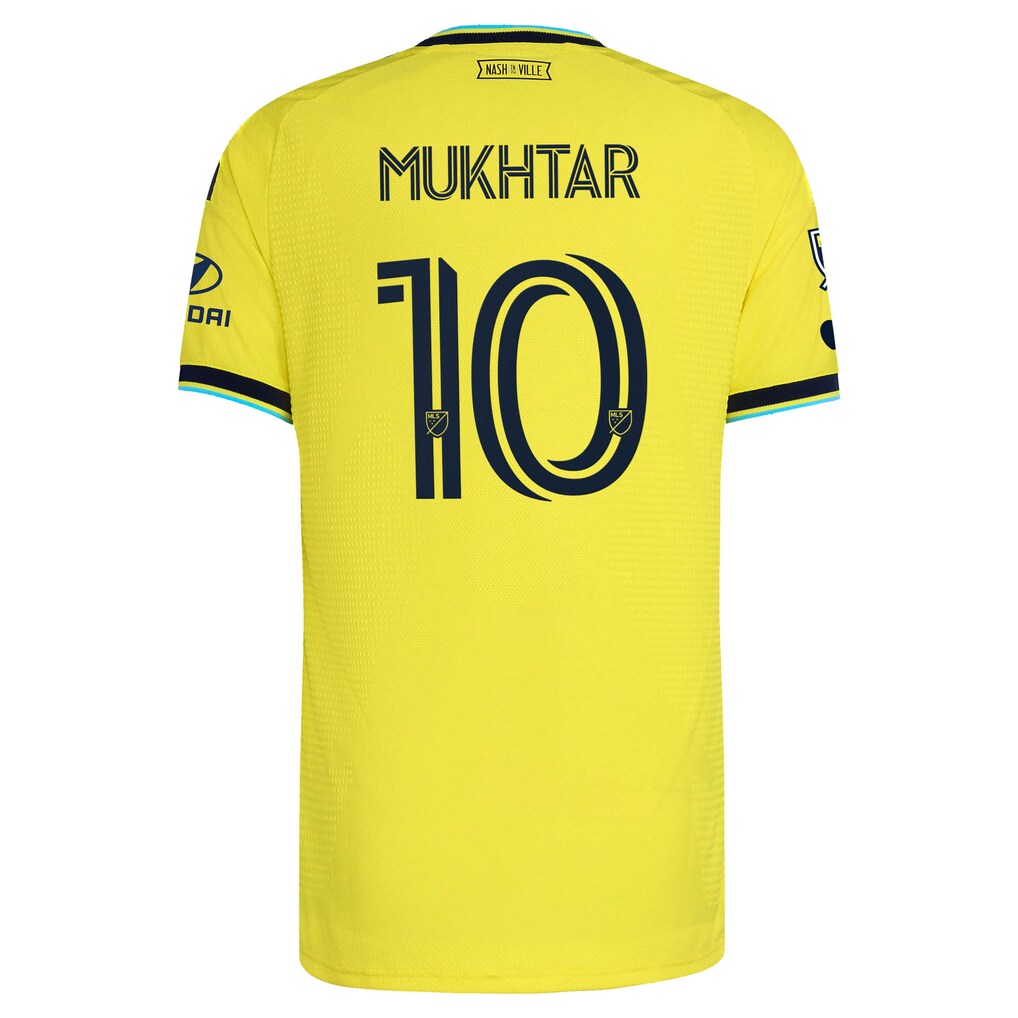 Hany Mukhtar Nashville SC adidas 2026 The Reverb Kit On-Field Authentic Patch Jersey - Yellow