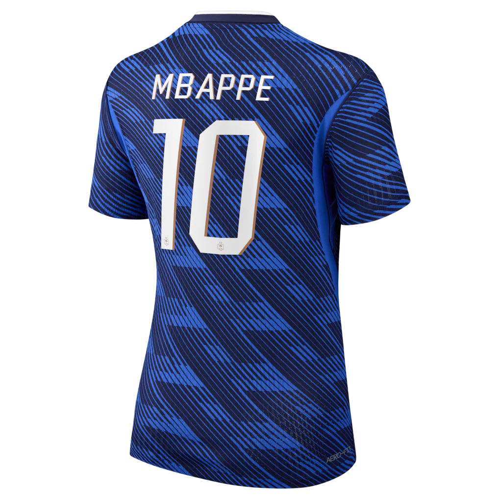 Kylian Mbappé France National Team Nike Women's 2026 Home Match Authentic Jersey - Blue