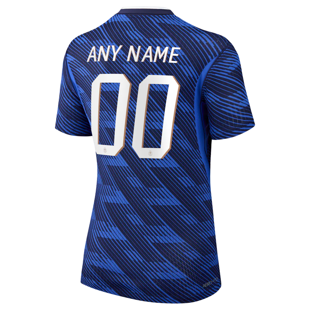 France National Team Nike Women's 2026 Home Match Authentic Custom Jersey - Blue
