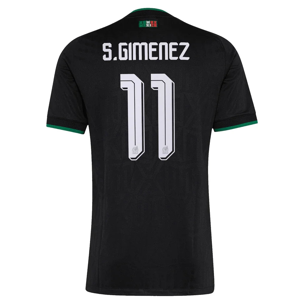 Santiago Gimenez Mexico National Team adidas 2026 Third On-Field Authentic Jersey - Black