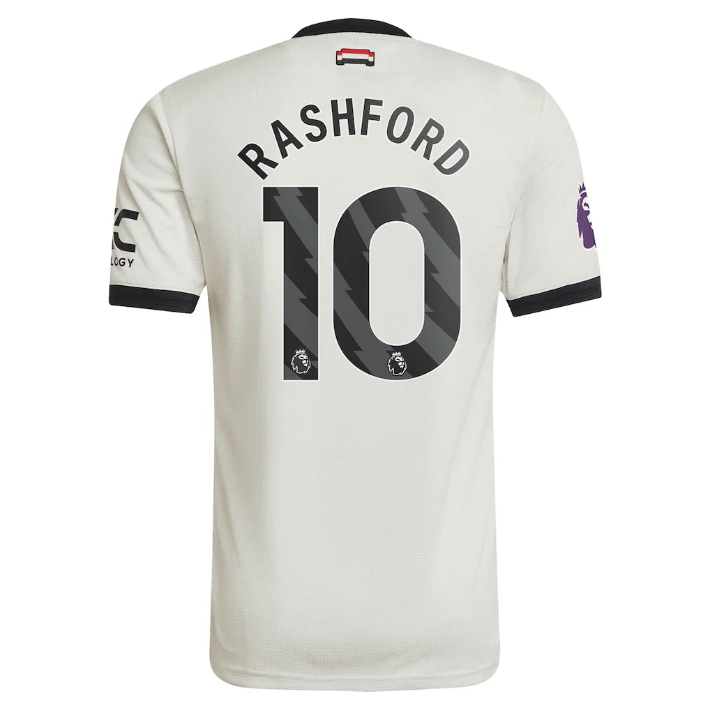 Marcus Rashford Manchester United adidas Originals  2024/25 Third Authentic Jersey - Cream