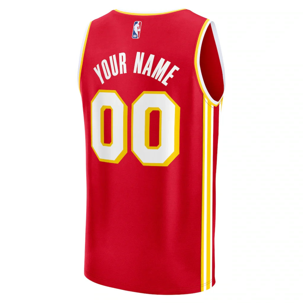 Atlanta Hawks Fanatics Fast Break Custom Jersey - Icon Edition - Red