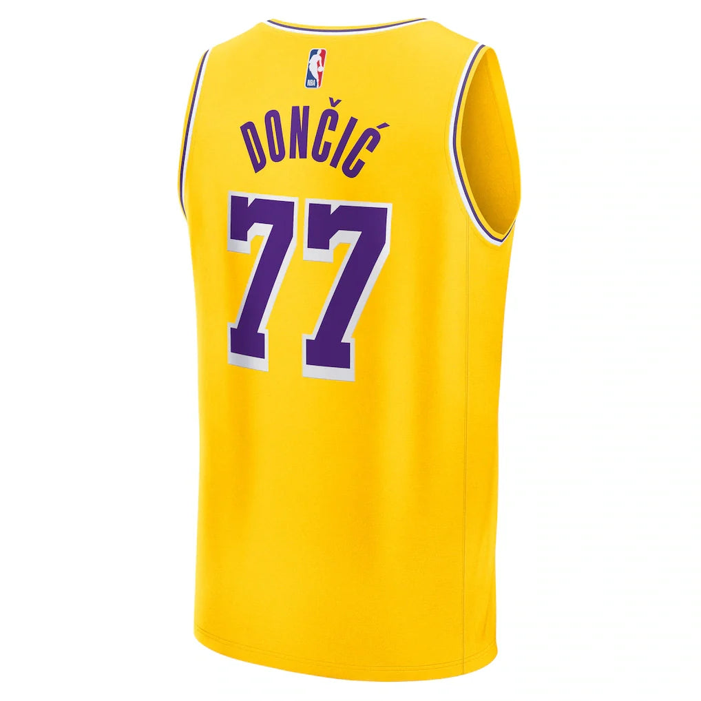 Luka Dončić Los Angeles Lakers Fanatics Big & Tall Fast Break Player Jersey - Gold - Icon Edition