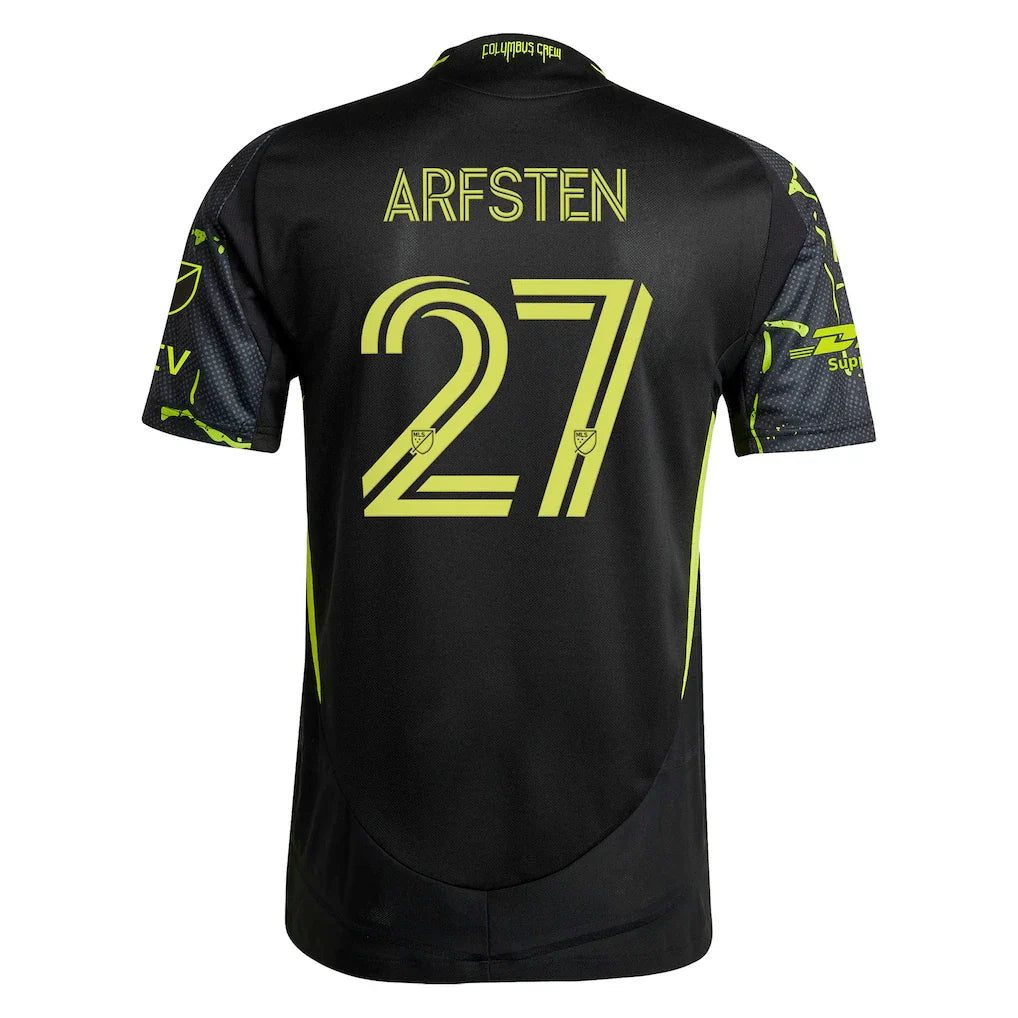 Maximilian Arfsten Columbus Crew adidas 2025 The Goosebumps Kit On-Field Authentic Jersey – Black